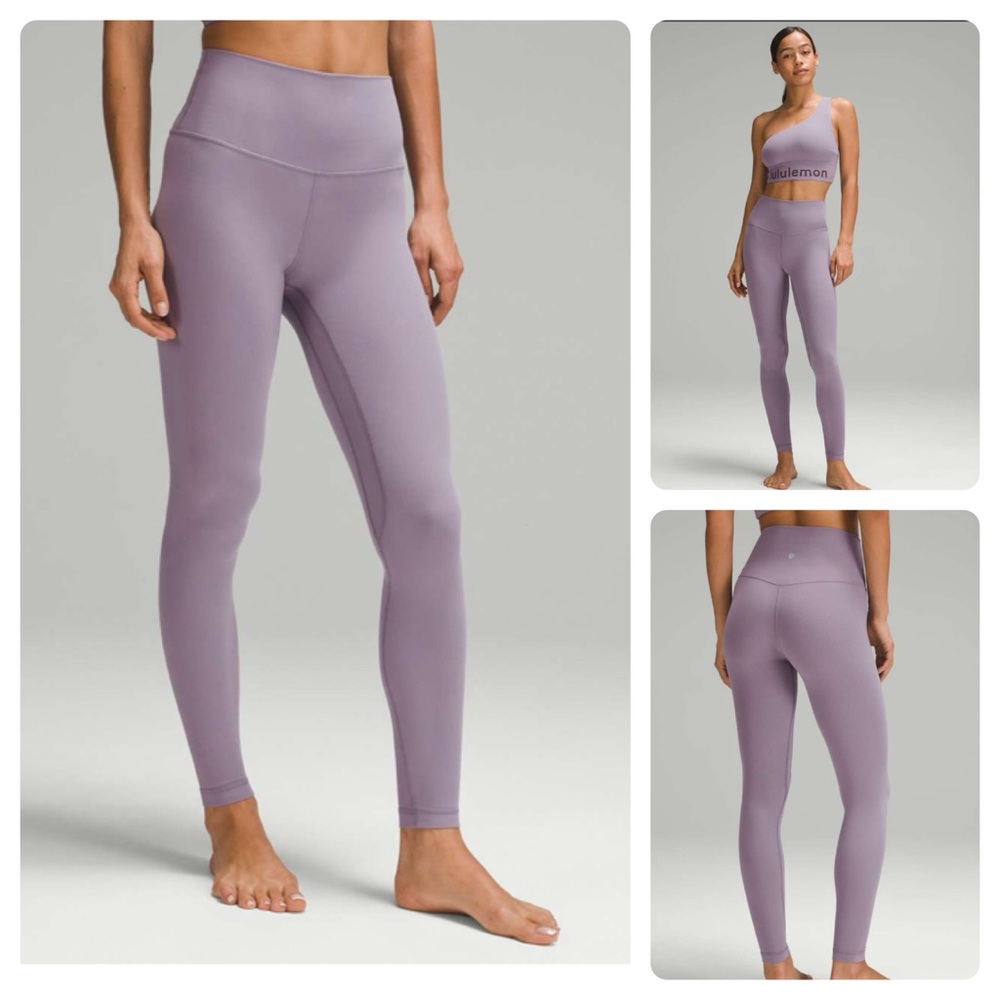 Lululemon Align High-Rise Pant 28"Purple Ash size 10 EUC